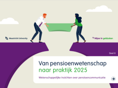 omslag van pensioenwetenschap naar praktijk 2025